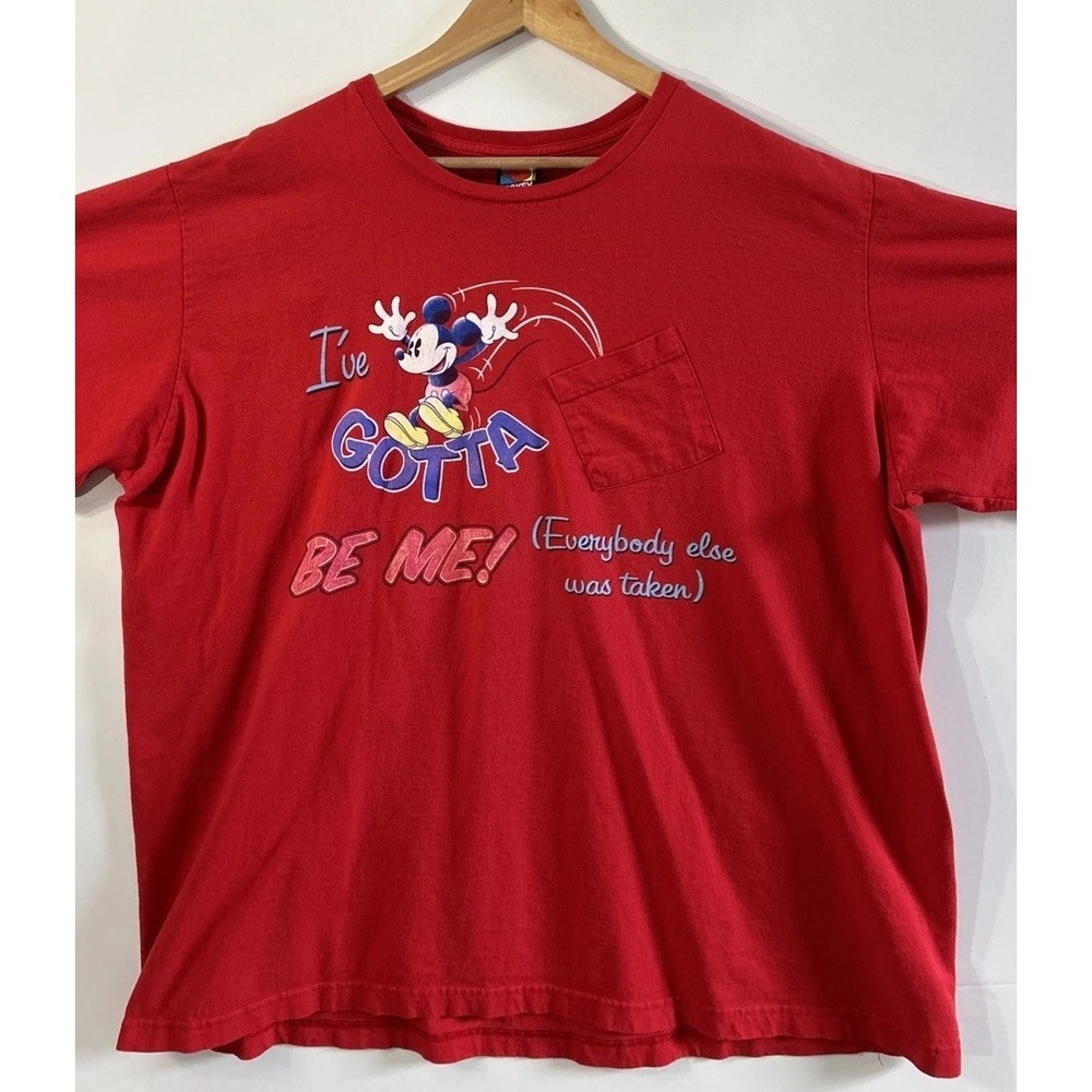 Women's Vintage Mickey Unlimited Disney Pocket T Shirt Plus Sz 22/24